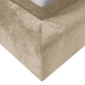 Gestoffeerd bed Ilay Chenille Aponi: Taupe - 140 x 200cm