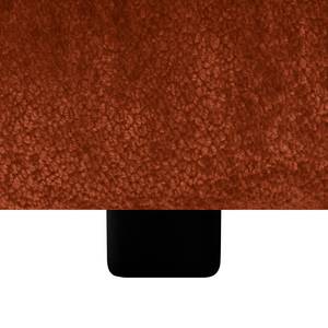 Gestoffeerd bed Ilay Chenille Aponi: Terracotta - 160 x 200cm