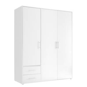 Armoire à portes battantes Zajak Blanc - Largeur : 155 cm