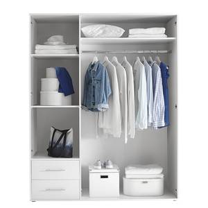 Armoire à portes battantes Zajak Blanc - Largeur : 155 cm