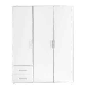 Armoire à portes battantes Zajak Blanc - Largeur : 155 cm