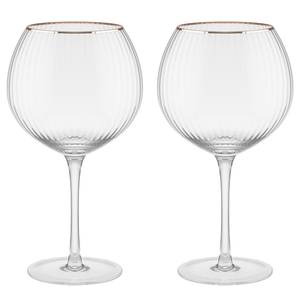 Verres à gin GOLDEN TWENTIES - Lot de 2 Verre transparent - Transparent