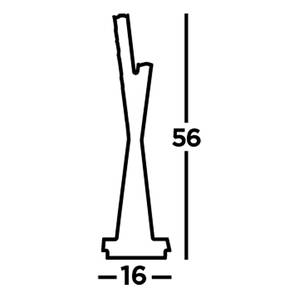 LED-Tischleuchte Clover Edelstahl - Silber - 1-flammig