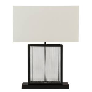 Lampe Clarendon Verre transparent / Acier - Noir - 1 ampoule