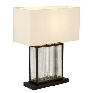 Lampe Clarendon Verre transparent / Acier - Noir - 1 ampoule