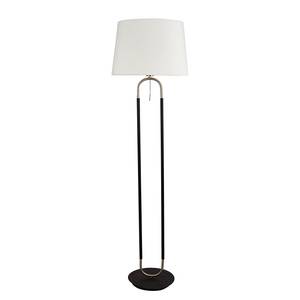 Lampadaire Jazz Acier / Velours - 1 ampoule - Blanc