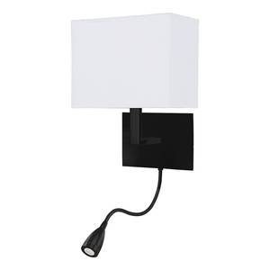 LED-wandlamp Hotel staal / textielmix - 2 lichtbronnen