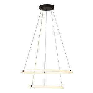 LED-hanglamp Revolve staal/acrylglas - zwart