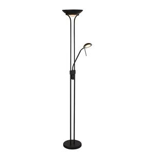 Lampadaire LED Mother and Child Verre transparent / Acier - 2 ampoules - Noir