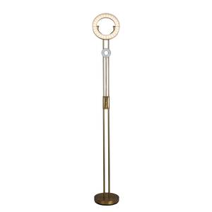 Lampadaire LED Mother and Child rond Acier / Plexiglas - Laiton - 2 ampoules