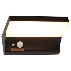 LED-wandlamp Solar type A aluminium/polycarbonaat - zwart