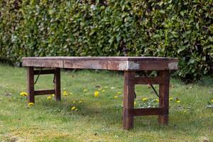 Banc de jardin Satonda Manguier massif - Marron