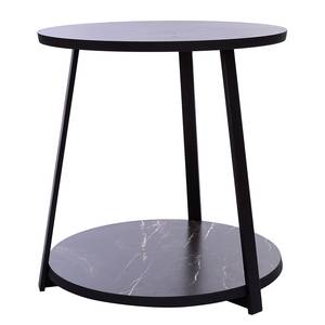 Tavolino Ronja Legno massello di faggio / Materiale a base lignea - Nero - 48 x 50 cm