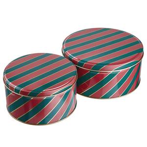 Keksdose COOKIE JAR Candy Cane Blech - Rot