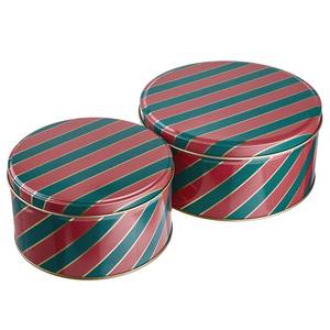 Keksdose COOKIE JAR Candy Cane Blech - Rot