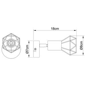 Lampada da soffitto Xara I Ferro - 1 punti luce