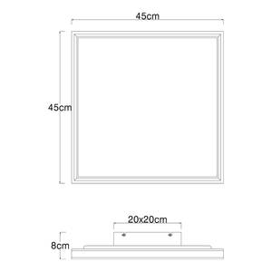 Plafonnier Jessy - Type A Fer / Plexiglas - 1 ampoule - 45 x 45 cm