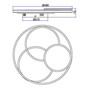 Plafonnier Jack Fer / Plexiglas - 1 ampoule