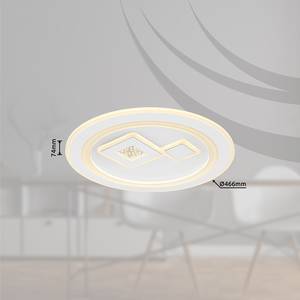 Plafondlamp Valeria type B ijzer/chroom/acrylglas - 1 lichtbron