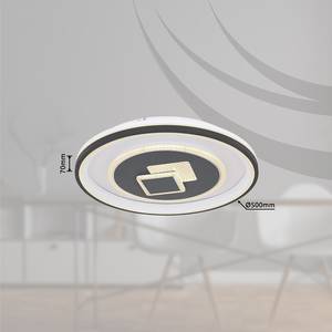 Plafondlamp Sundi type B ijzer/chroom/acrylglas - 1 lichtbron