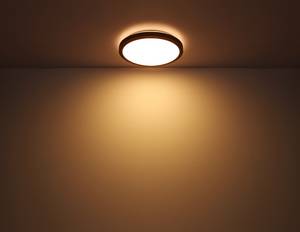 Lampada da soffitto Bruno A Vetro acrilico / Ferro / rovere - 1 punto luce - Diametro: 31 cm