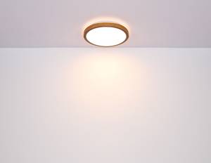 Plafondlamp Bruno type A ijzer/acrylglas/eikenhout - 1 lichtbron - Diameter: 31 cm