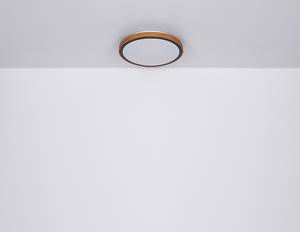 Plafonnier Bruno - Type A Fer / Acrylique / Chêne - 1 ampoule - Diamètre : 31 cm