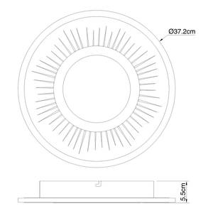 Lampada da soffitto Ingomar Vetro acrilico / Ferro - 1 punto luce