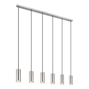 Hanglamp Robby ijzer/acrylglas - 6 lichtbronnen - Zilver - Aantal lichtbronnen: 6