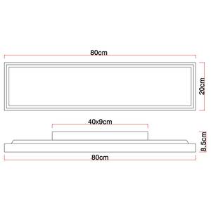 Plafonnier Cinderella - Type B Fer / Plexiglas - 1 ampoule - 20 x 80 cm