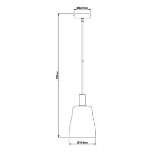 Lampada a sospensione Garri C Vetro colorato / Alluminio / Vetro acrilico - 1 punti luce - Nero