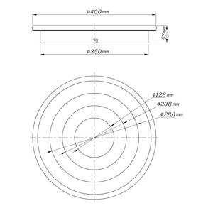 Plafonnier Foppa - Type A Fer / Plexiglas - 1 ampoule