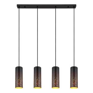 Suspension Crocky Fer / Tissu mélangé - 4 ampoules - Nb d'ampoules : 4