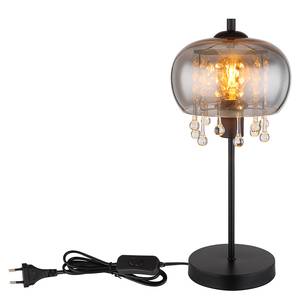 Tafellamp Corry gekleurd glas/ijzer/textielmix - 1 lichtbron