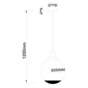 Hanglamp Potter gekleurd glas/ijzer/messing/acrylglas- 1 lichtbron - Aantal lichtbronnen: 1