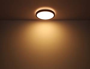 Lampada da soffitto Bruno A Vetro acrilico / Ferro / rovere - 1 punto luce - Diametro: 44 cm