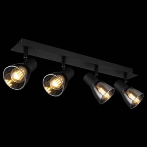 Lampada da soffitto Claude Vetro / Ferro - 4 punto luce - Nero - Numero di lampadine necessarie: 4