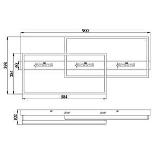 Plafonnier Luffy - Type B Fer / Plexiglas - 1 ampoule