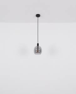 Hanglamp Garri type E gekleurd glas/aluminium/acrylglas - 4 lichtbronnen - Zwart