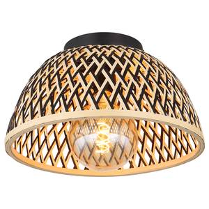 Plafondlamp Colly ijzer/bamboe - 1 lichtbron - Diameter: 35 cm