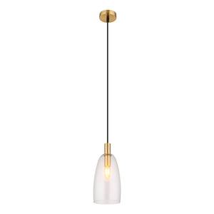 Hanglamp Garri type B transparant glas/aluminium/acrylglas - 1 lichtbron - Messing