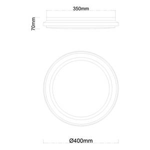 Plafonnier Foppa - Type B Fer / Plexiglas - 1 ampoule