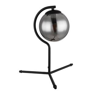 Lampe Porry Verre coloré / Fer / Tissu mélangé - 1 ampoules - Hauteur : 35 cm