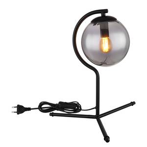 Lampe Porry Verre coloré / Fer / Tissu mélangé - 1 ampoules - Hauteur : 35 cm