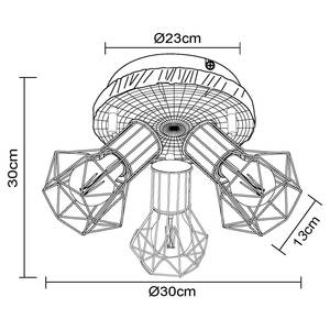 Lampada da soffitto Priska B Vetro acrilico / Ferro - 3 punto luce - Numero di lampadine necessarie: 3