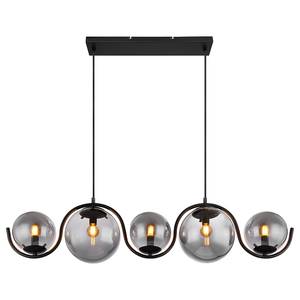 Hanglamp Porry gekleurd glas/ijzer - 5 lichtbronnen - Aantal lichtbronnen: 5