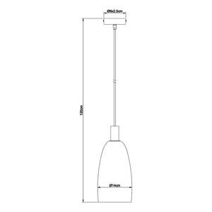 Lampada a sospensione Garri B Vetro colorato / Alluminio / Vetro acrilico - 1 punti luce - Nero