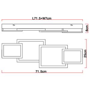 Plafondlamp Caroline type A ijzer/acrylglas - 1 lichtbron