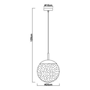 Lampada a sospensione Samos A Vetro colorato / Ferro / Vetro acrilico - 1 punto luce - Diametro: 25 cm