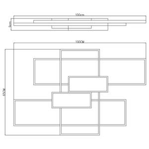 Plafonnier Aigina Fer / Plexiglas - 1 ampoule